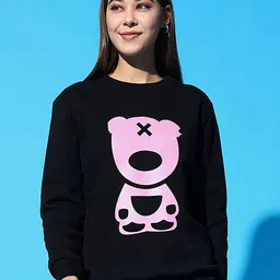 GRIFFEL Women Graphic Printed Long Sleeves Sweatshirt-picture-51