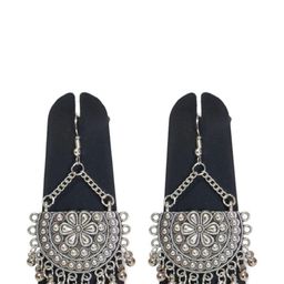 Weariton women ethnic silver plated earrings-image-38