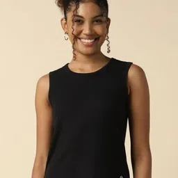 Allen Solly Woman Solid Round Neck T-shirt-image-55