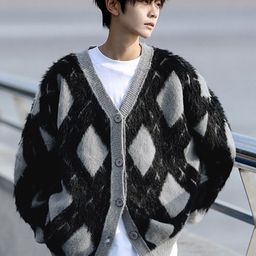 StyleCast x Revolte Men Colourblocked Longline Cardigan-image-22