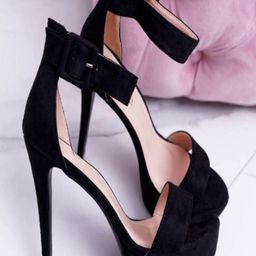 GLO GLAMP Suede Party Slim Heeled Sandals-47