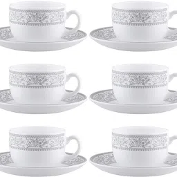 Pack of 12 Opalware Sovrana Collection Persian Grey-15