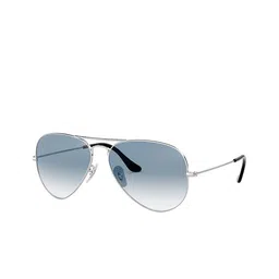 The Roadster Lifestyle Co Unisex Polarised Lens Aviator Sunglasses 3025 silver blue-Blue-image-13