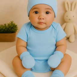 Moms Home Infants 4-Piece Organic Cotton Super Soft Onesies Gift Set-25