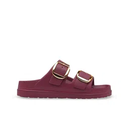 VKC DEBON Women Open Toe Flats with Buckles-image-8