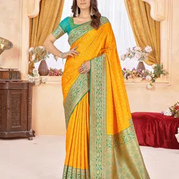 Mehrang Woven Design Zari Banarasi Saree-picture-32