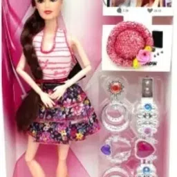 sparkle girl doll with long and gorgeous hairs DH17 (Multicolor)-image-78