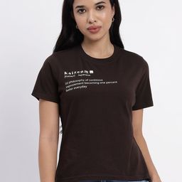 Sands of India Women Typography T-shirt-image-99