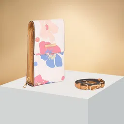 Forever Glam by Pantaloons Women Floral Printed PU Zip Around Wallet-image-6