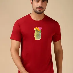 SZN Men Graphic Printed Round Neck T-shirt-image-47