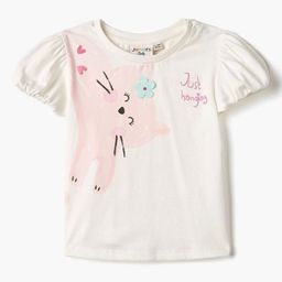 Juniors by Babyshop Girls Graphic Printed Round Neck Cotton T-shirt-image-36
