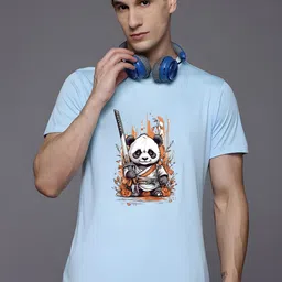 THE BEETEL HOUSE Men Kung Fu Panda Graphic Printed Round Neck T-shirt-image-68