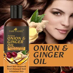 Park Daniel Set Of 2 Premium Onion & Ginger Oil - 100 ml With Comb image 5