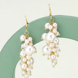 Kushal's Fashion Jewellery Gold-Plated Classic Pearls Studded Drop Earrings-image-46