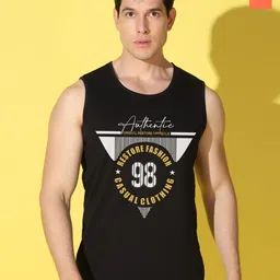 WOOSTRO Men Pack of 2 Typography Printed Round Neck Cotton Slim Fit T-shirts-image-91