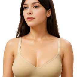 Blush Lado Beige Non-Wired Lightly Padded Seamless Everyday Bra-image-23