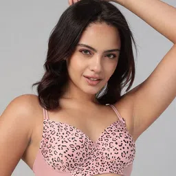 Clovia Animal Printed Full Coverage Lightly Padded All Day Comfort T-shirt Bra-picture-8