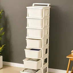 Kuber Industries Cream-Coloured 7 Layer Drawer Storage Organisers-picture-30