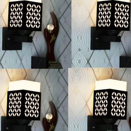 Gojeeva Brown Wood Square Wall Lamps-picture-13