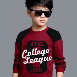 MYEONN Boys Typography Printed Monochrome T-shirt-image-56