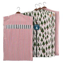 Kuber Industries Green Set of 4 Regular Multi-Utility Organisers-9