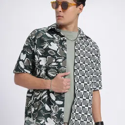 glitchez Surreal Abstraction Relaxed Fit Shirt-image-1
