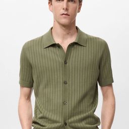 MANGO MAN Self-Striped Ribbed Shirt-picture-40