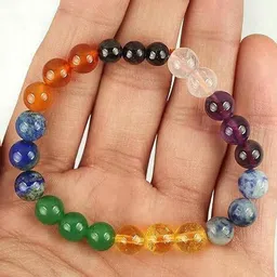 VIBESLE UUnisex Crystals Artificial Beaded Elasticated Bracelets-image-31