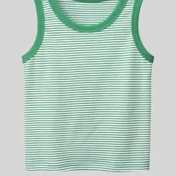 LULU & SKY Boys Striped Cotton Tank Top-image-62