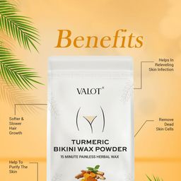 VALOT Turmeric Bikini Wax Powder - 120 g image 3