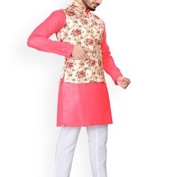 PulseIQ Men Regular Kurta with Pyjamas image 2