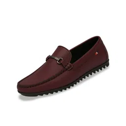 KRAASA Men Round Toe Slip-On Textured Loafers-picture-4
