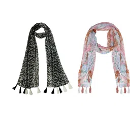 StoleVilla Floral Chiffon Stoles-picture-39