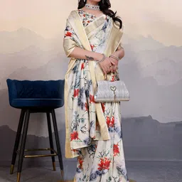 Sadika Ethnic Motifs Zari Baluchari Saree-picture-25