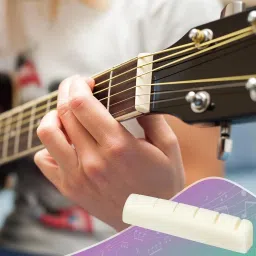mocking bird Acoustic Replacement Guitar String Set with Saddle Set & Picks for Acoustic Guitar Guitar String image 5