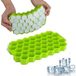 Harshiv Honeycomb Silicone Ice Cube Tray Flexible Easy Release Multicolor Green Silicone Ice Cube Tray-18