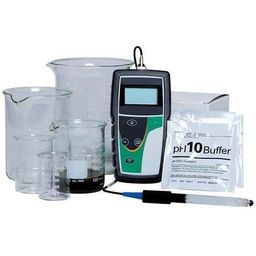 Soil pH Testing Kit - Meter, Probe, Beakers, and Buffers image 1