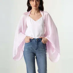 RAREISM Women Mauve Lilac Shrug-4