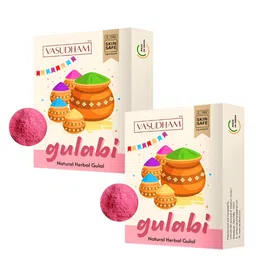 VEDANUM 2Pcs Pink Natural Gulabi Herbal Gulaal-image-14