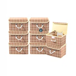 Aura Brown Set of 6 Reusable Drawer Organiser Organisers-5