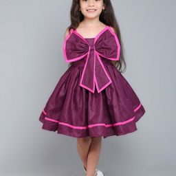 Pink Chick Colourblocked Fit & Flare Dress-image-91