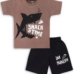 BAESD Unisex Kids Printed T-shirt with Shorts-image-17