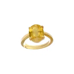 GenZcomplex Gold-Plated Brass Finger Ring-image-32