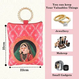 Kuber Industries Printed Structured Tote Bag with Applique image 4
