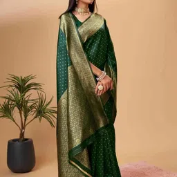RASVRITI Art Silk Saree With Blouse Piece-picture-31