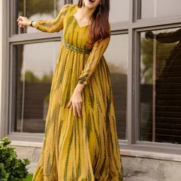 Femvy Floral Printed Maxi Dress-image-40