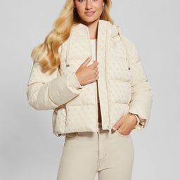 GUESS Women Brand Logo Puffer Jacket-image-39