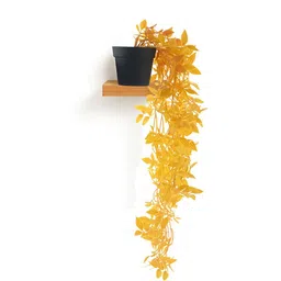 Kuber Industries Yellow Artificial Plant With Pot-27