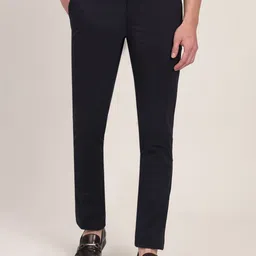 JADE BLUE Men Slim Fit Mid Rise Regular Trousers-image-71