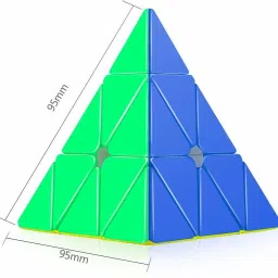 hastika Cube Combo Set of 2x2 Pyraminx Pyramid Triangle High Speed image 2